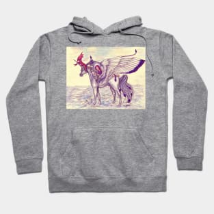 Angel and Winged unicorn Hoodie